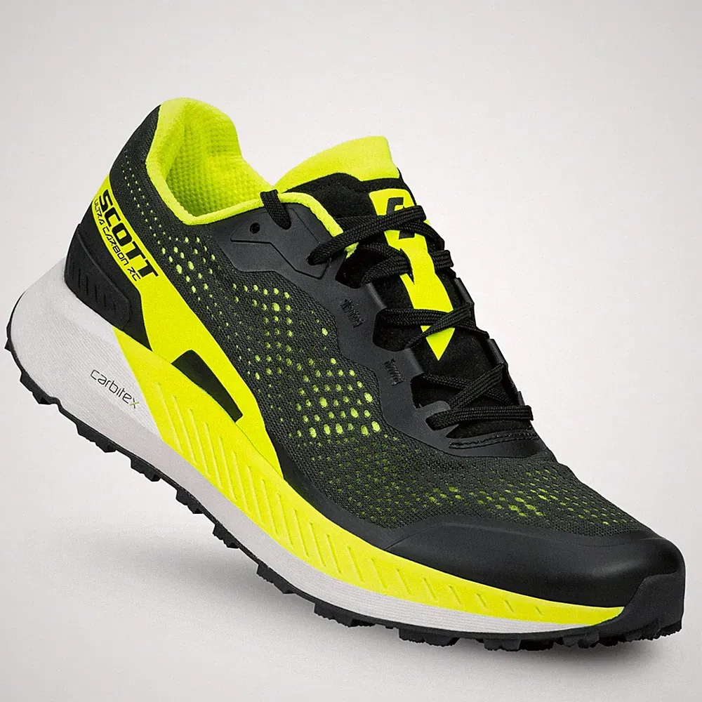 SCOTT ULTRA CARBON RC Herren Schuhe Uomo Trailrunning SCHWARZ GELB 411058 1040