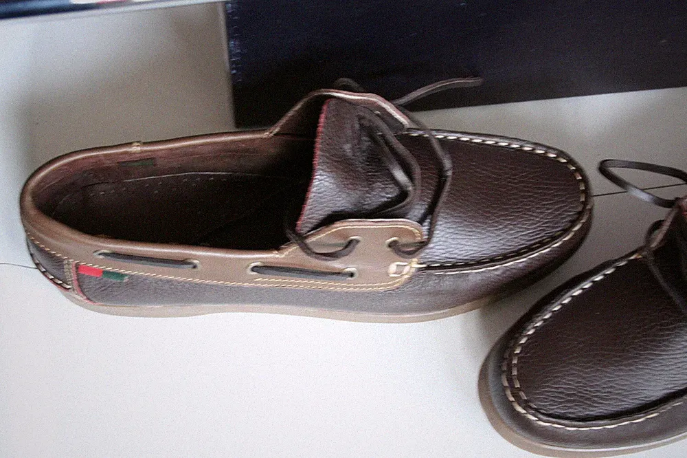 SEAPOR NAVYTIME 45/46 Neu echt Nubuk Leder kombiniert coffee