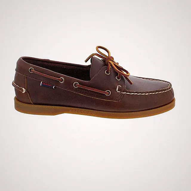Sebago Docksides Men 70000G0-A20, Waxed Leather-Glattleder, Braun-Honey braun