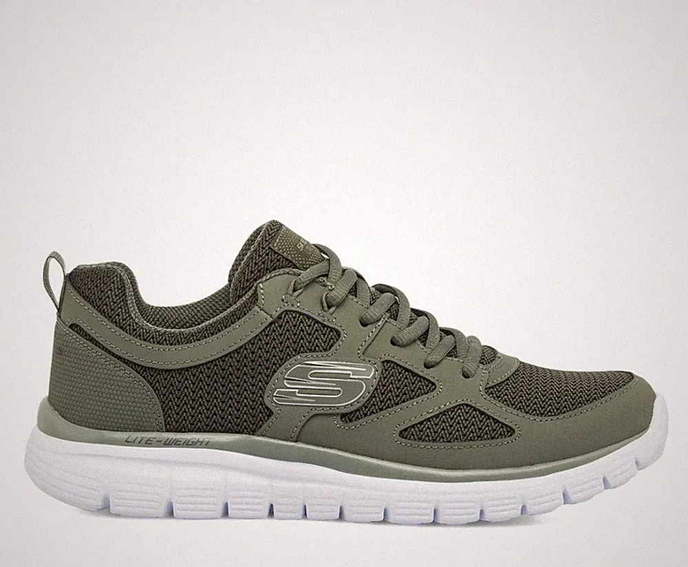 SKECHERS BURNS AGOURA OLIVE HERRENSCHUHE CASUAL RUNNING FITNESSSTUDIO 52635 OLV