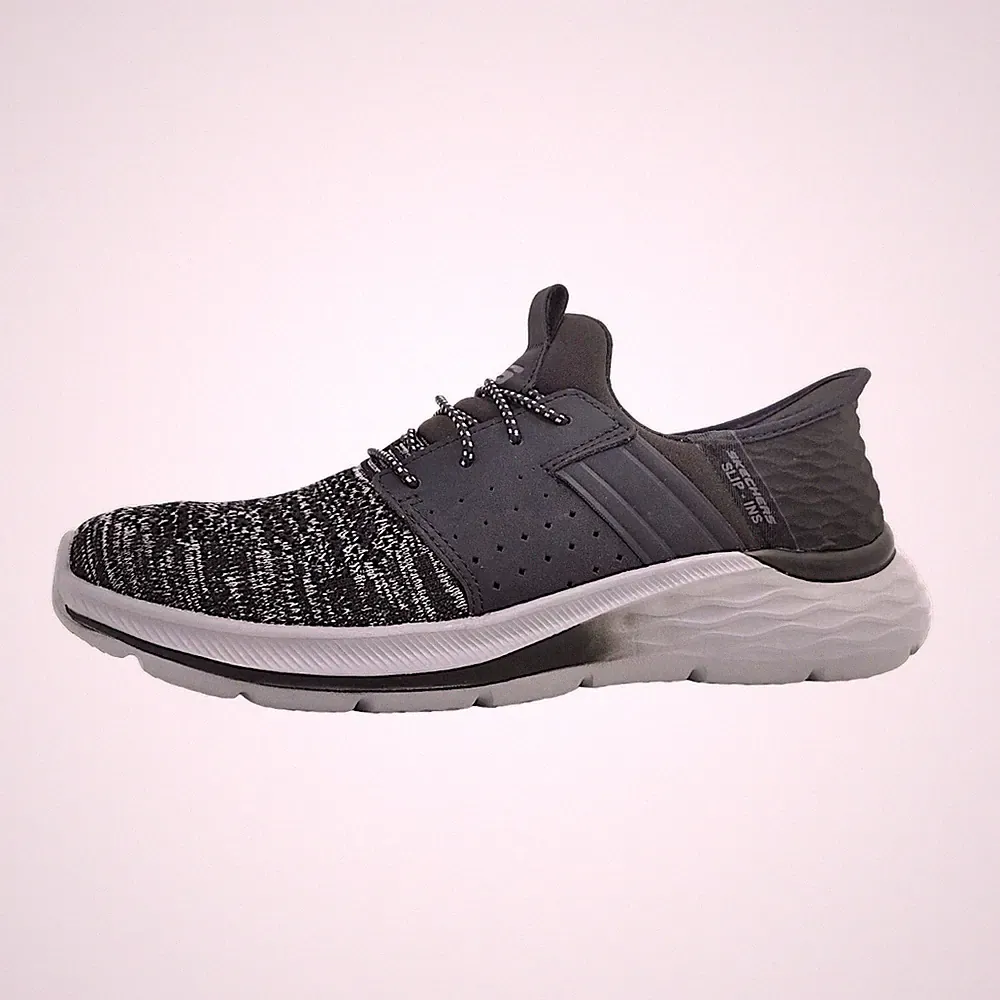 Skechers GARNER - NEWICK Sportschuhe Herren Laufschuh Schwarz Freizeit