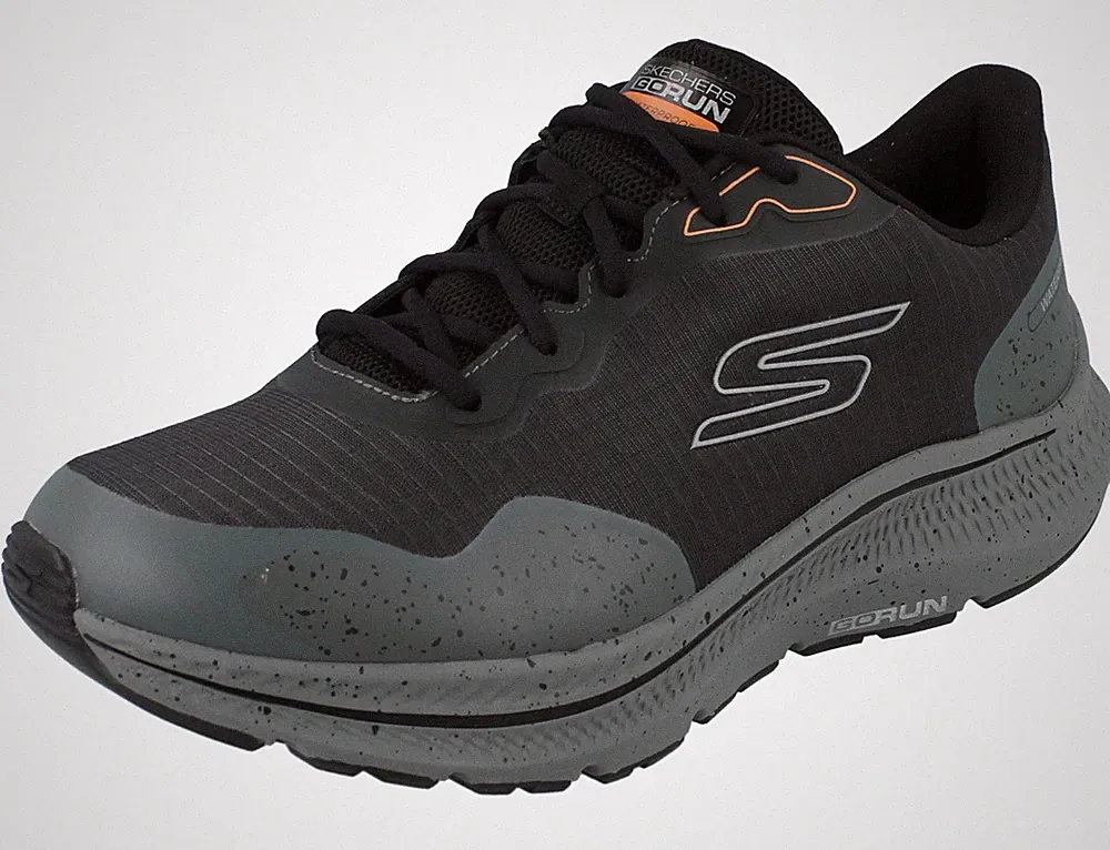 SKECHERS Go Run Herren Laufschuhe schwarz Textil