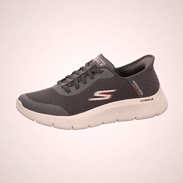 Skechers Go Walk Flex - Hands up Sportschuhe Herren Trainingsschuhe Grau Freizei