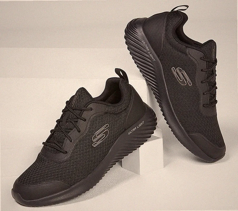 Skechers Herren Bounder - Voltis Lauf- Und Walking-Schuhe In Schwarz