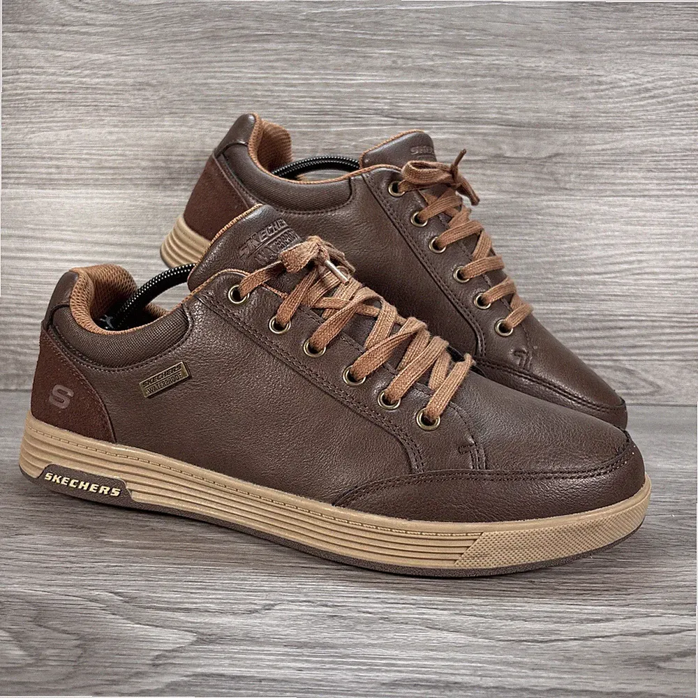 Skechers Herren Cavell Sparkman Schuhe UK 10 dunkelbraun wasserdicht