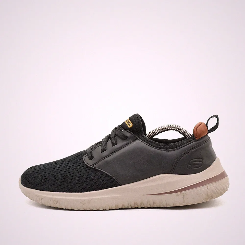 Skechers Herren Laufschuh EU 41 SN 16999 Schwarz Textil Atmungsaktiv Sneaker