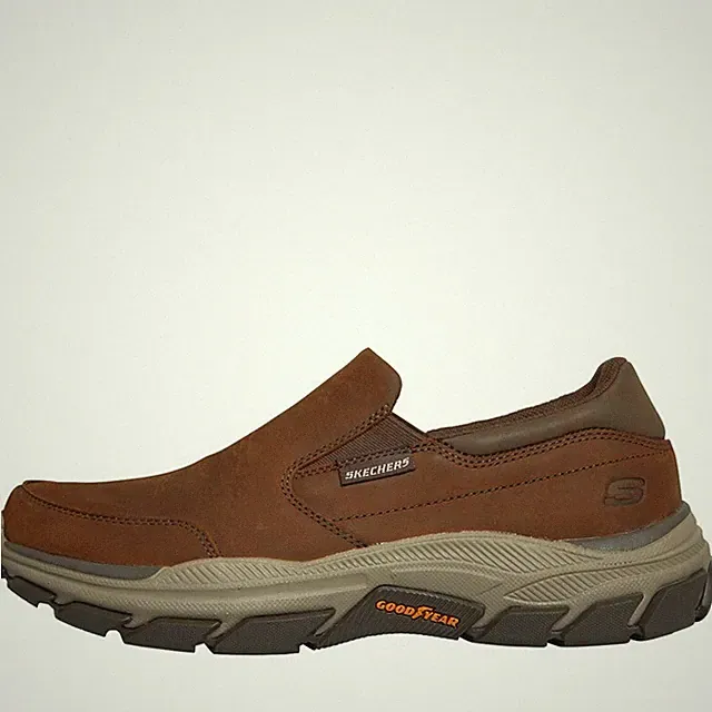 SKECHERS Herren Slipper Respected Calum dunkelbraun
