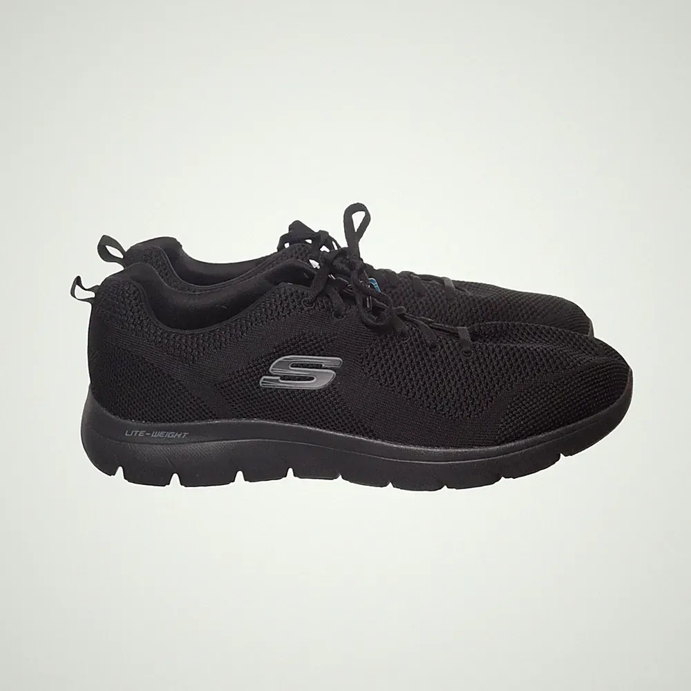 Skechers, Laufschuhe, Größe: 48 1/2, Schwarz, Herren #V6j