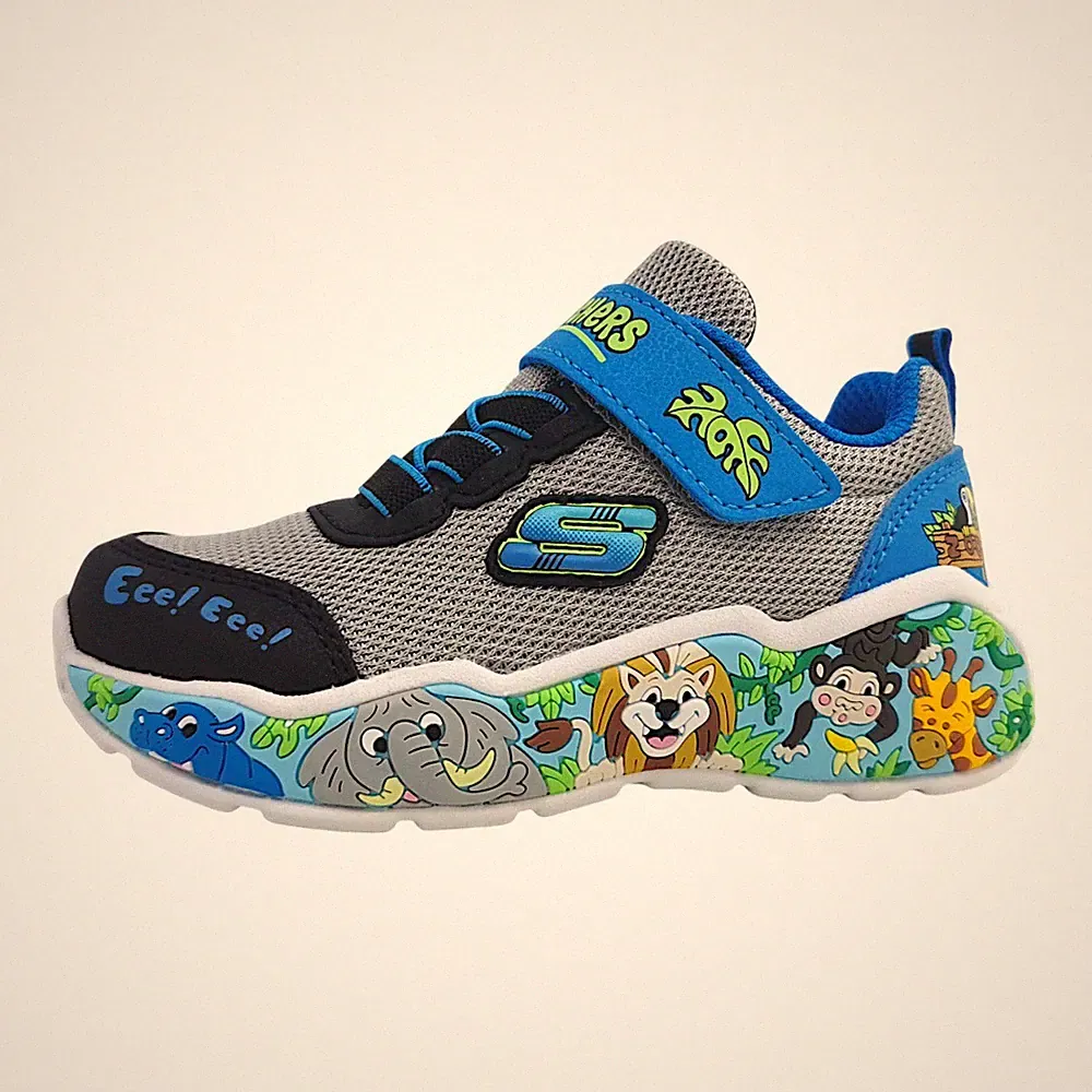 Skechers Play Scene Sportschuhe Kinder Sneaker Grau Freizeit