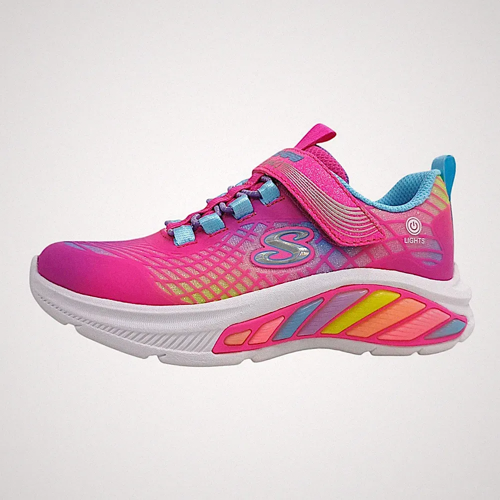 Skechers Rainbw Cruisers Sportschuhe Kinder Laufschuhe Klettschuh Rosa Freizeit