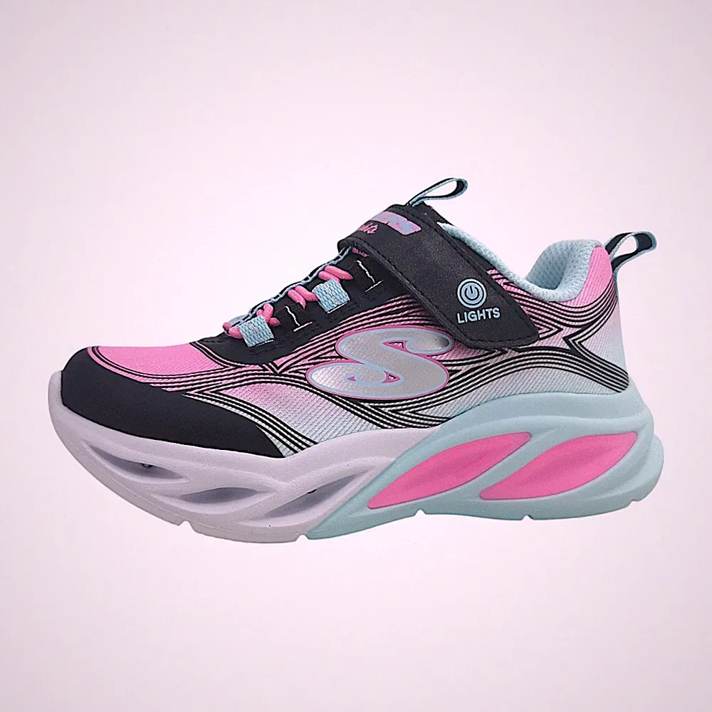 Skechers S-Lights Cosmic Glow Sportschuhe Kinder Sneaker Sportschuh Rosa Freizei