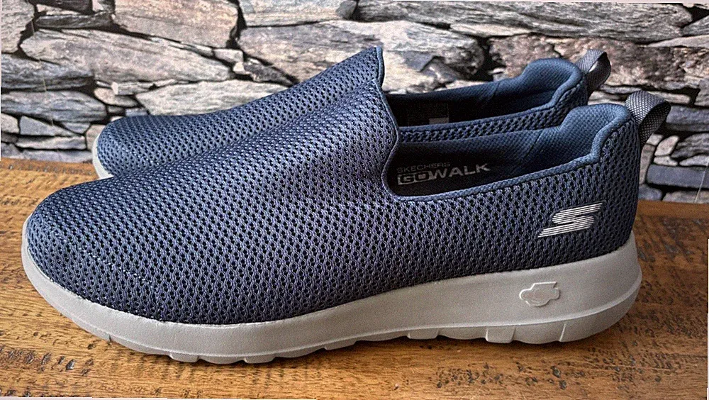 Skechers Sneaker Herren Gr. UK 10 Go Walk Max Navy Gen 5 Slipper Comfortschuhe