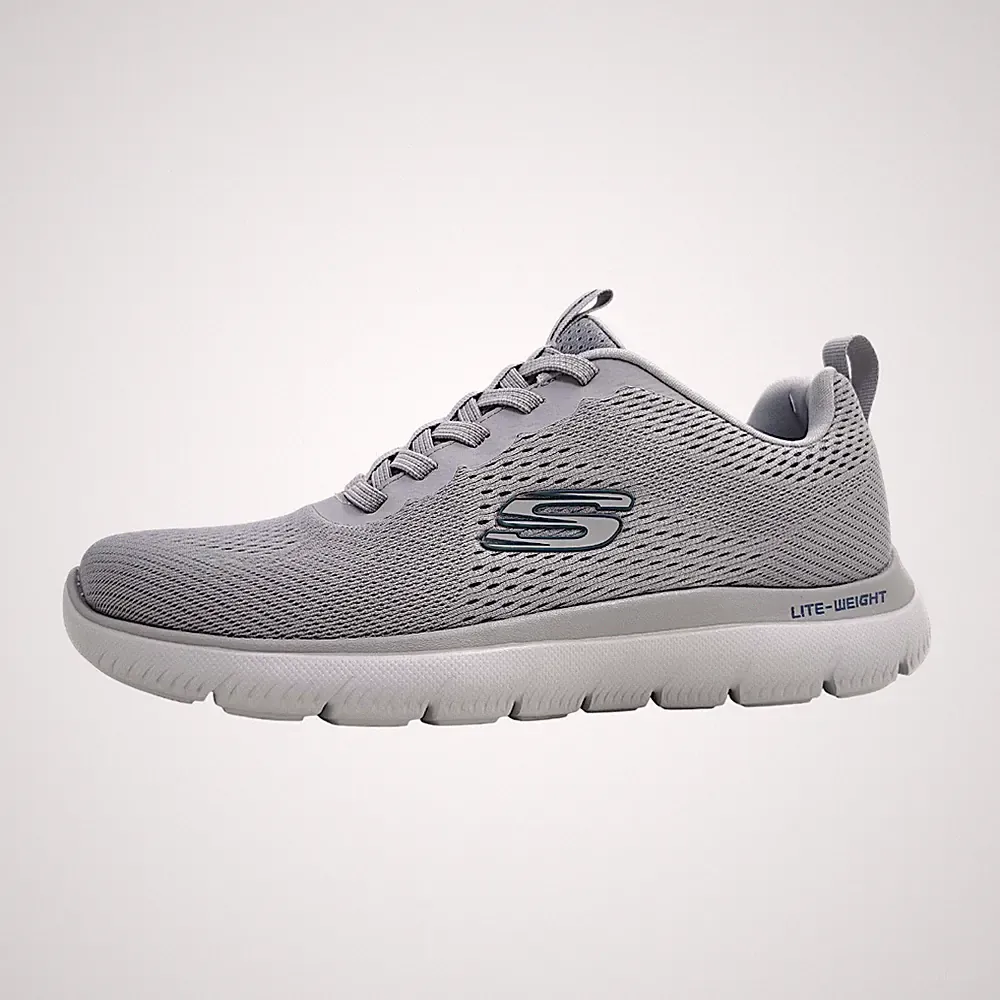 Skechers Summits - Eckler Sportschuhe Herren Laufschuhe Grau Sport