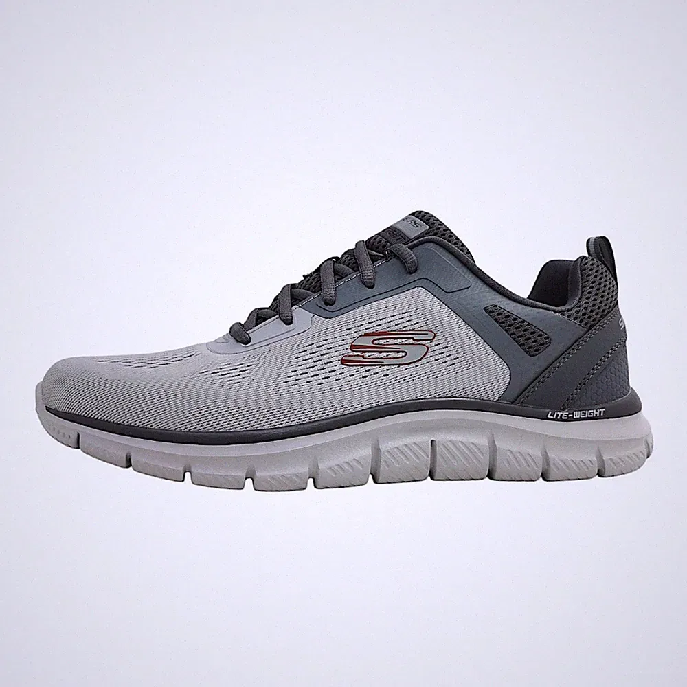 Skechers Track - Broader Sportschuhe Herren Trainingsschuhe Grau Freizeit