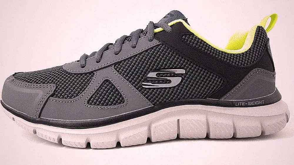 Skechers Track Sportschuhe Herren Trainingsschuhe Sneaker Grau Freizeit