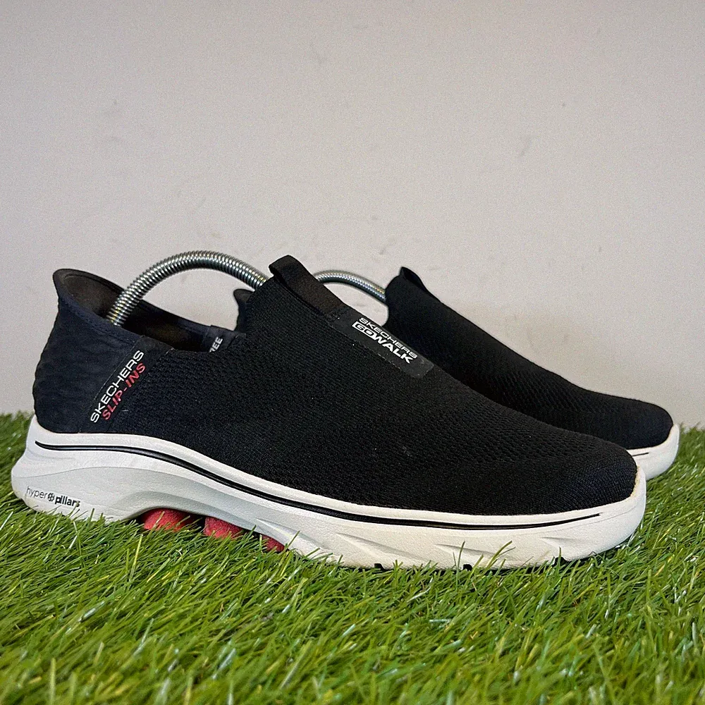Skechers Turnschuhe Gr. 7 Herren schwarz Slipper Go Walk 7 Easy On 2 Laufschuhe