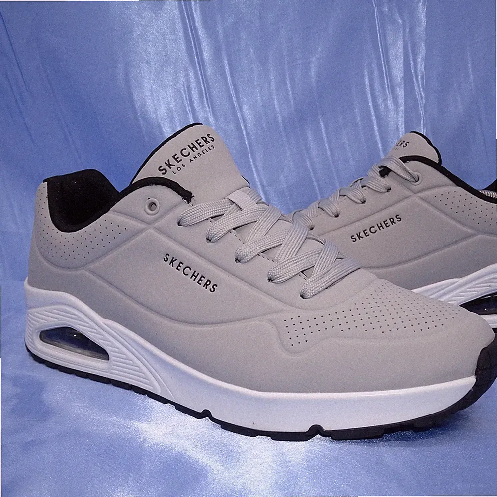 SKECHERS UNO STAND ON AIR SNEAKER GR 43 HERREN SCHUHE GRAU LAUFSCHUHE RUNNING