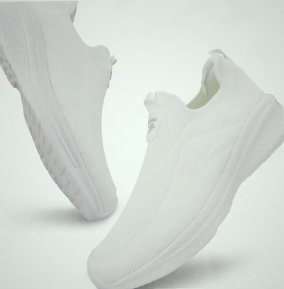 Slip-on Sneaker Herren Ohne Schnürsenkel Laufschuhe Weiß | Sportschuhe Atmung...