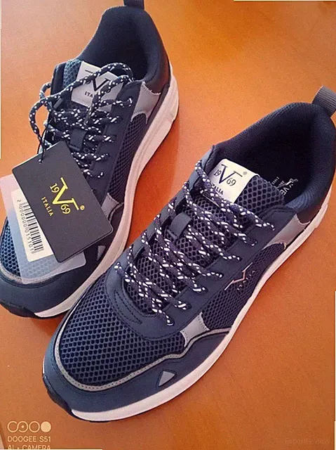 Sneaker by Versace 1969 Italia Deep Blue Gr. Size 44 VI21SC0001 Running
