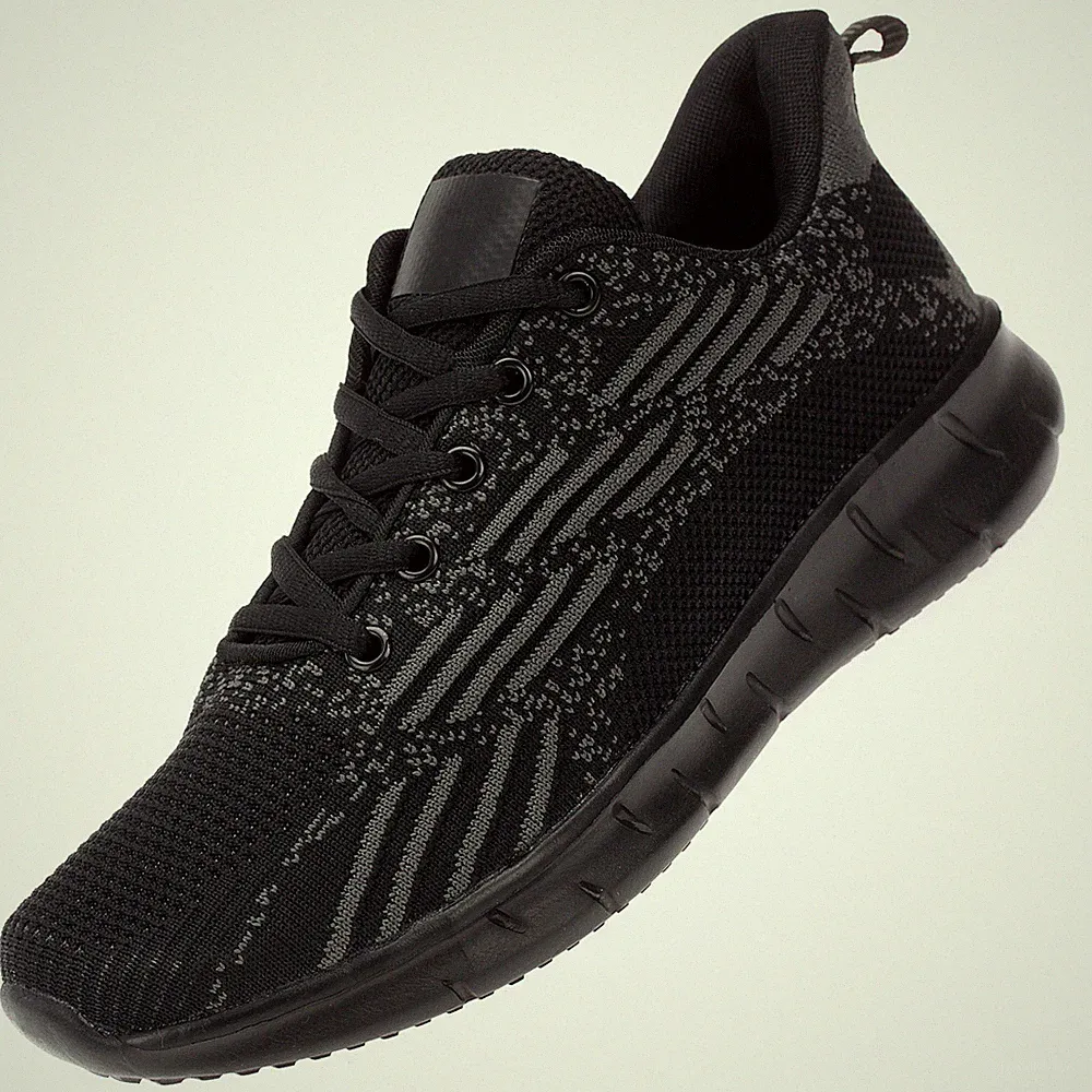 Sneaker Herren Kinder Damen Sportschuhe Schnürschuhe Laufschuhe Schwarz 37 45