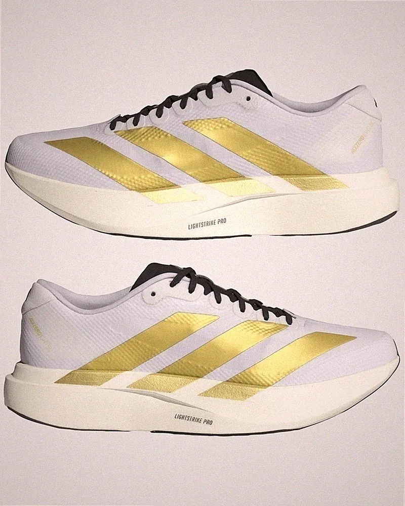 Sneakers LaufSchuhe Running Shoes HERREN Adidas adizero EVO SL Weißgold