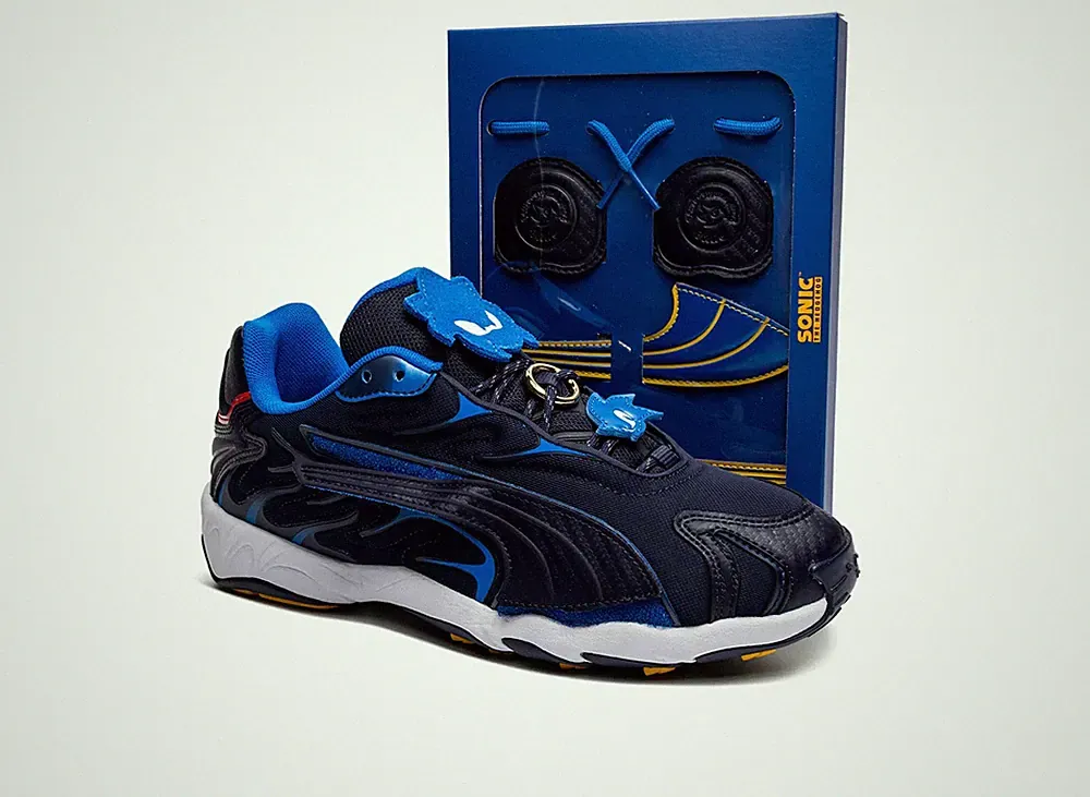 Sonic The Hedgehog X Puma Inhale Sonic Jr 404403-01 Laufschuhe Gr.36 EUR NEU#2