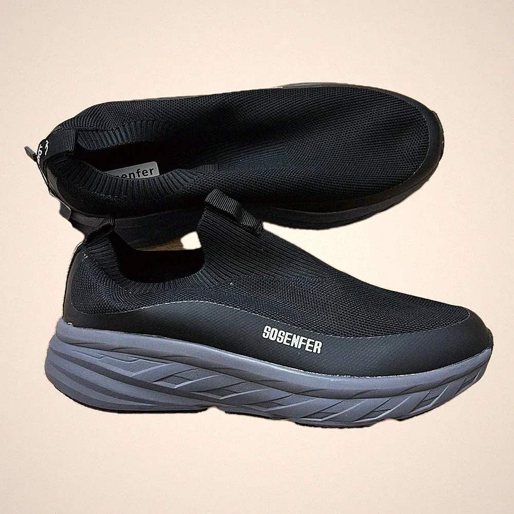 Sosenfer Sneaker Unisex Schwarz 43 Sport Schuhe Laufschuhe Freizeitschuhe