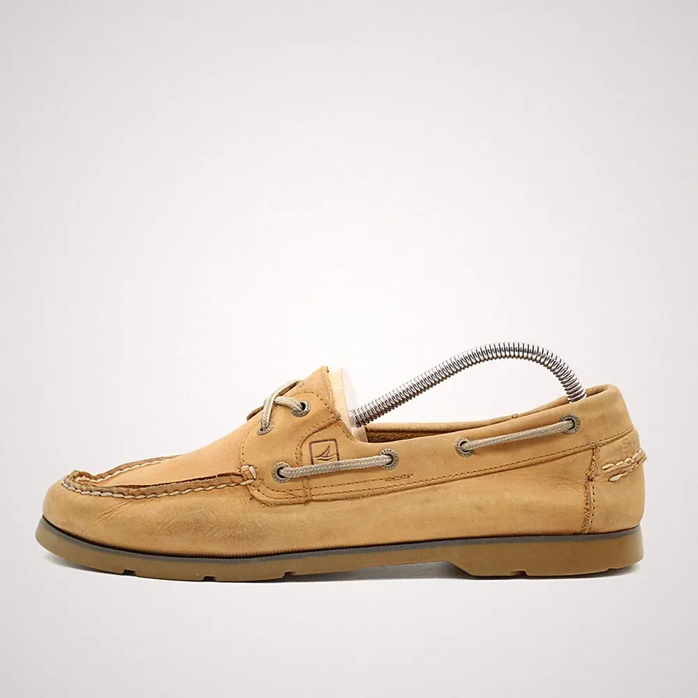 Sperry Herren Bootsschuh EU 43,5 Top-Sider Braun Wildleder Rutschfeste Sohle