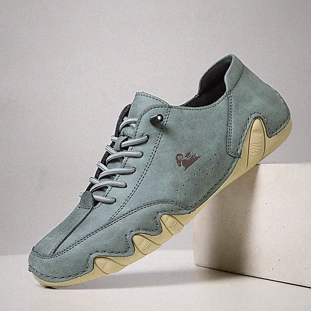 Sportschuhe aus PU-Leder, für Herren, lässig, niedrig, atmungsaktiv.