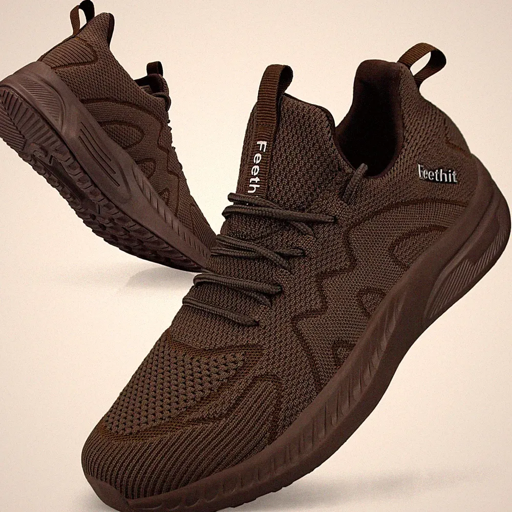 Sportschuhe Herren Laufschuhe Turnschuhe Sneaker Fitness Braun 42