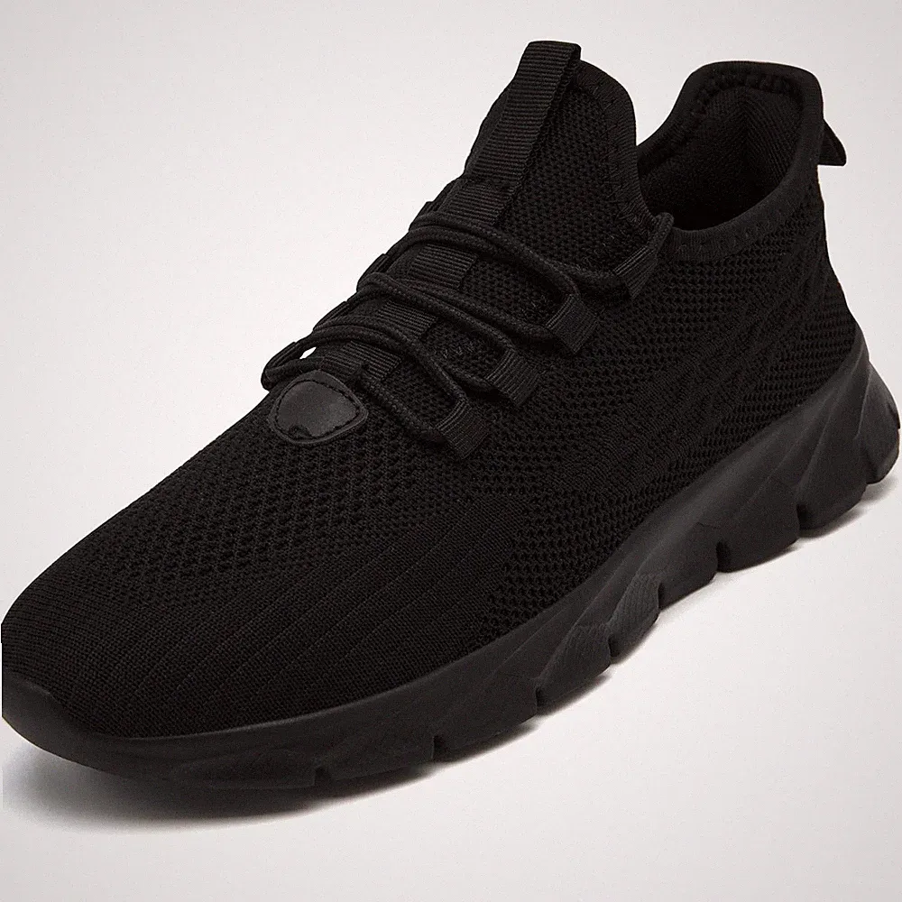 Sportschuhe Herren Schwarz Schuhe Laufschuhe Turnschuhe Sommerschuhe Slip on...
