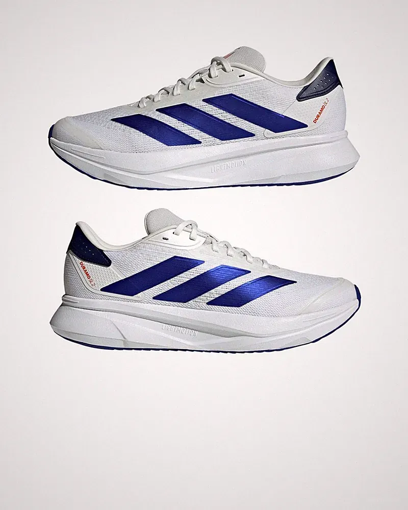SportSchuhe LaufSchuhe Running Shoes HERREN Adidas Weiß Blau DURAMO SL 2 M