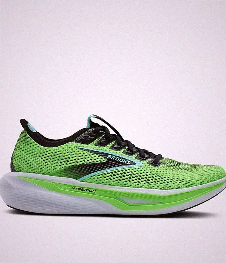 SportSchuhe LaufSchuhe Running Shoes HERREN Brooks Hyperion 3 Green Gecko