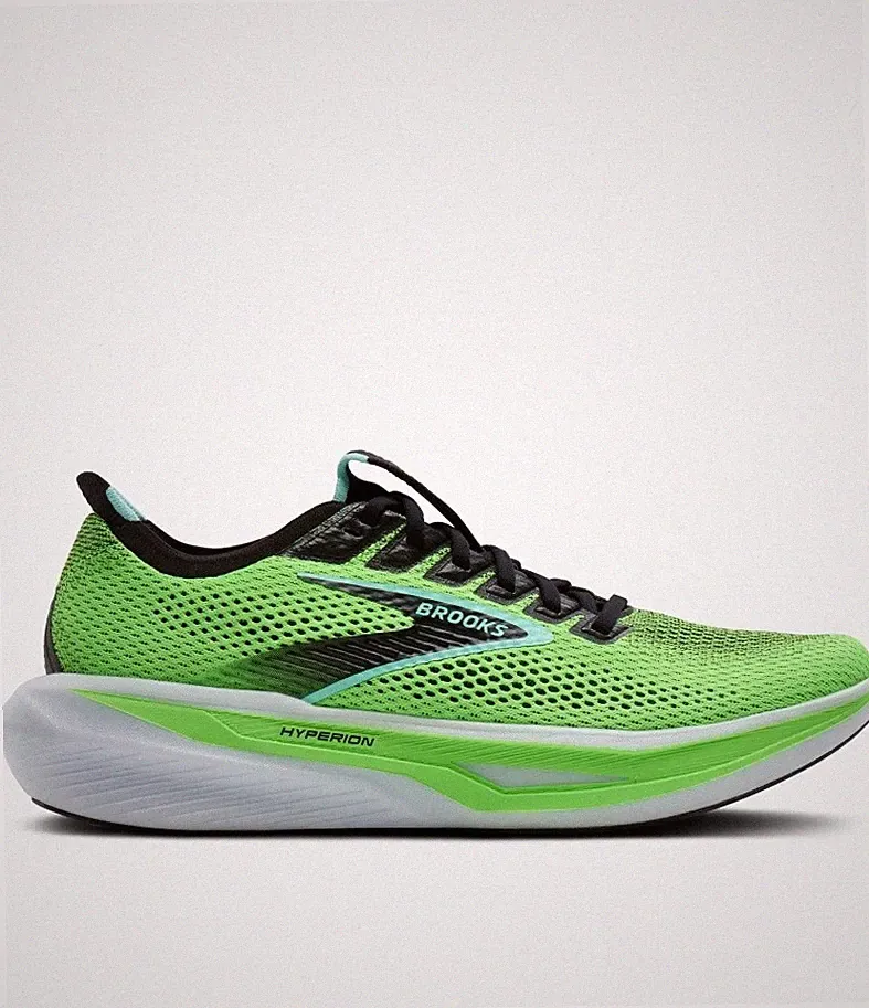 SportSchuhe LaufSchuhe Running Shoes HERREN Brooks Hyperion 3 Green Gecko