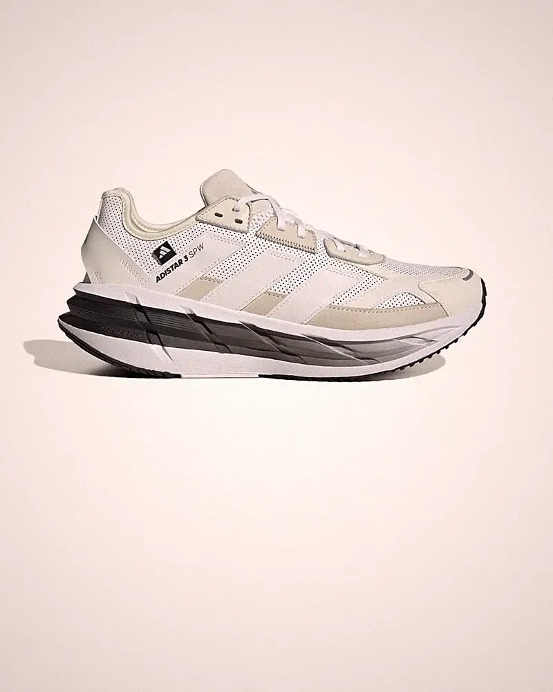 SportSchuhe LaufSchuhe Sneakers HERREN Adidas Weiß Beige ADISTAR 3 Mesh