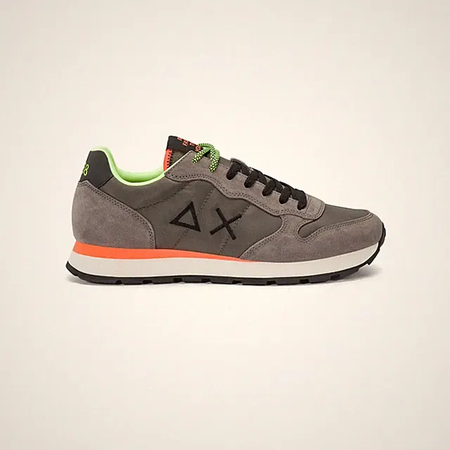 Sun68 Herren Logo Schuhe Sneaker Running City Casual Tom Fluo TINTE