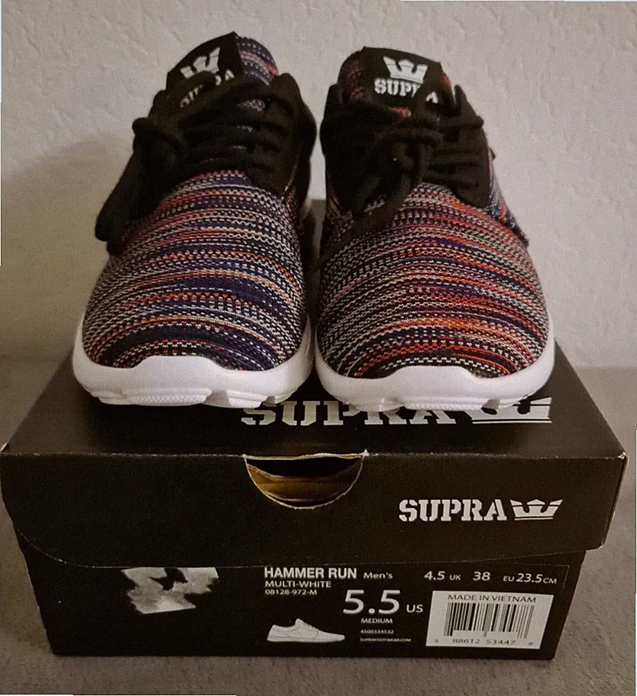 Supra Hammer Run, mehrfarbig, federleichter Sneaker Gr. 38
