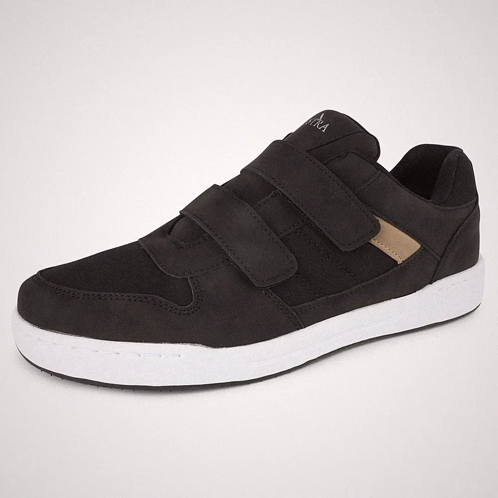 Tiestra Herren Sneaker Breiter Sportschuhe Turnschuhe Laufschuhe Klettverschluss