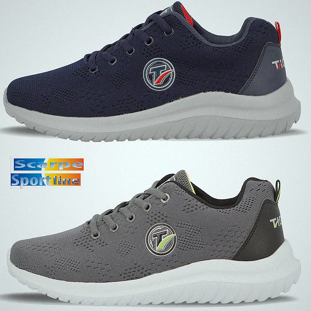 TIGLIO 9201 BLAU GRAU HERREN SPORTSCHUHE TURNSCHUHE SNEAKERS