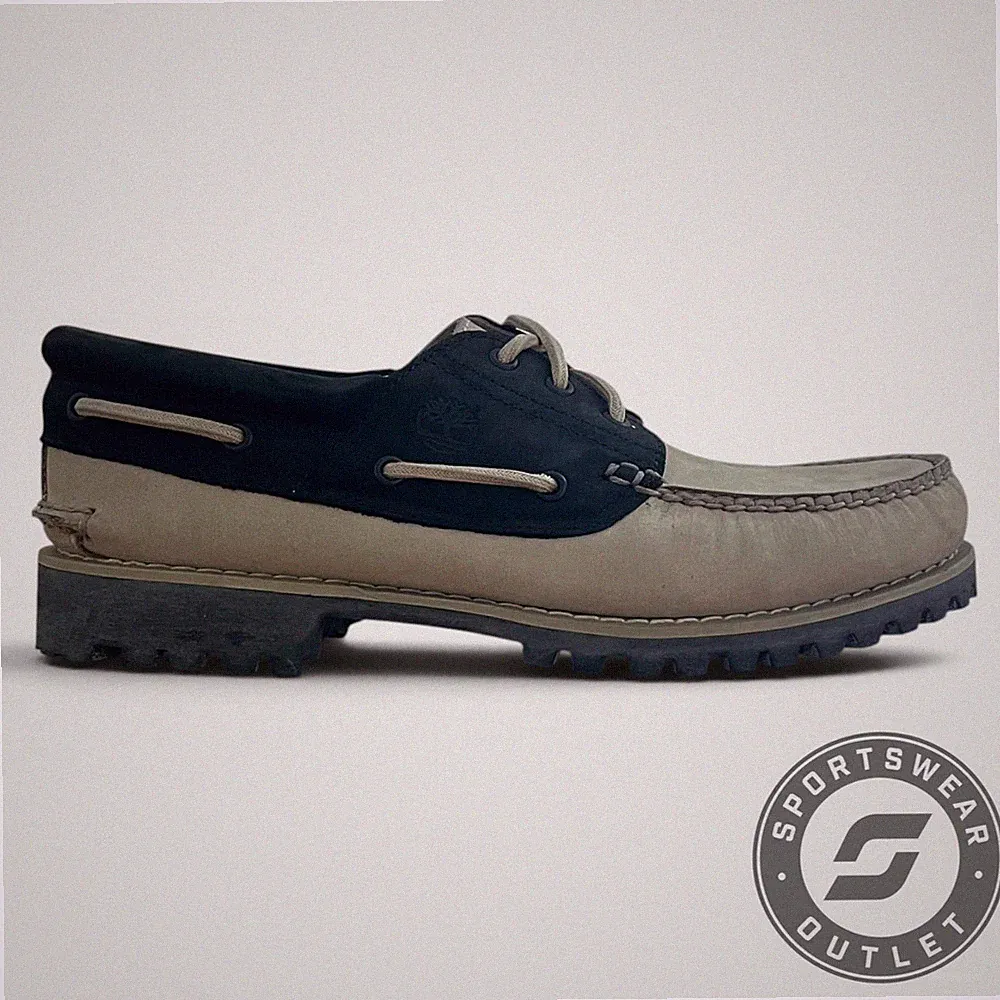 Timberland Authentic 3 Eye Classic Bootsschuhe - UK 7 - Beige/Schwarz (A5RH8)