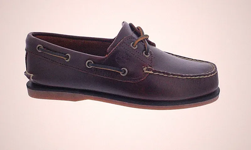 Timberland Bootsschuh Classic 2-Eye 25077, Braun, Glattleder dunkelbraun