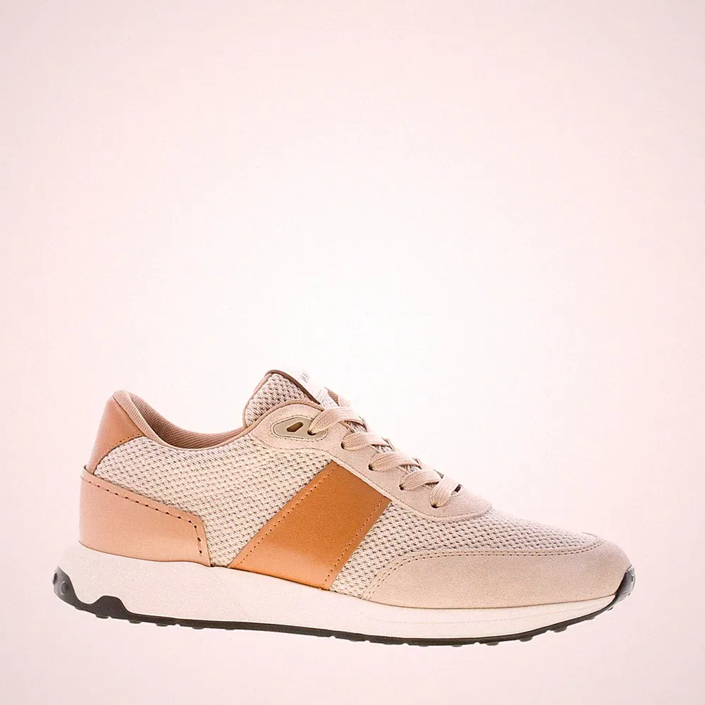 TOD'S Herren Schuhe Sneaker Running aus Wildleder und Stoff beige plus Leder