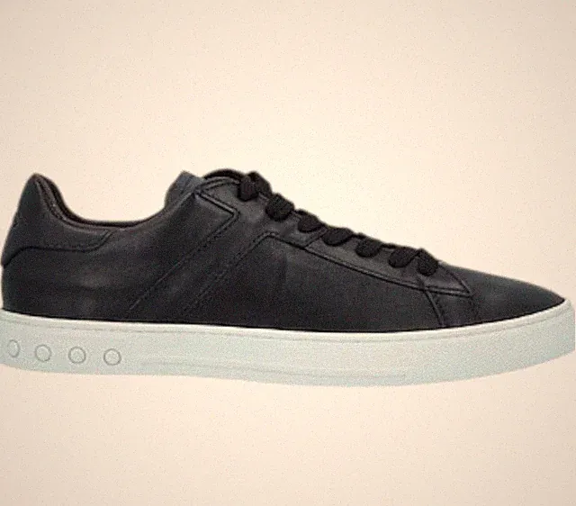 Tods Herren Schuhe Turnschuhe Schwarz Echtleder Turnschuhe Schwarz Größe UK 9