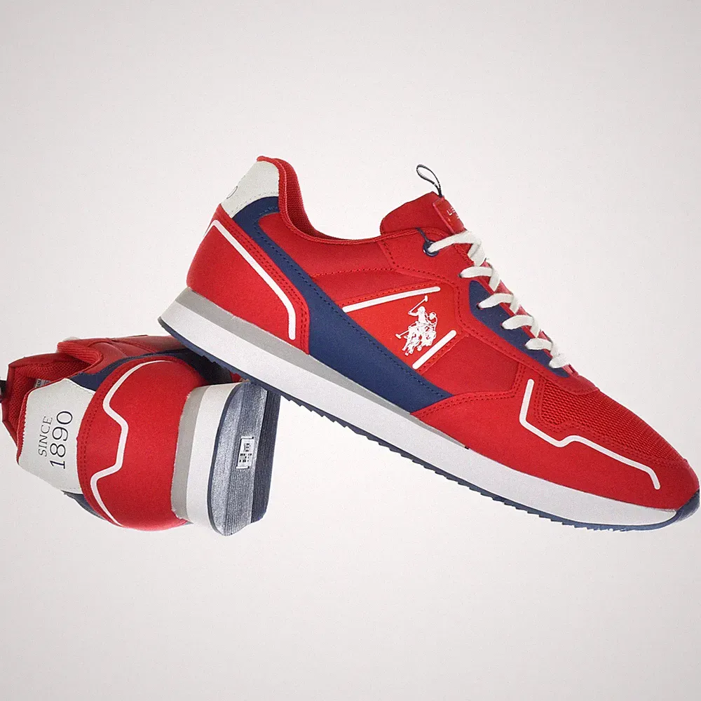 U.S. Polo Assn Herren Sportschuhe Freizeit Sneaker Laufschuhe NOBIL004-REDDBL01