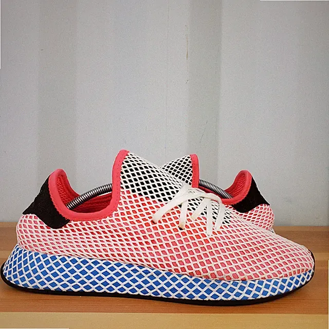 UK 11 - Adidas Deerupt Runner Laufschuhe Herren rot Turnschuhe CQ2624