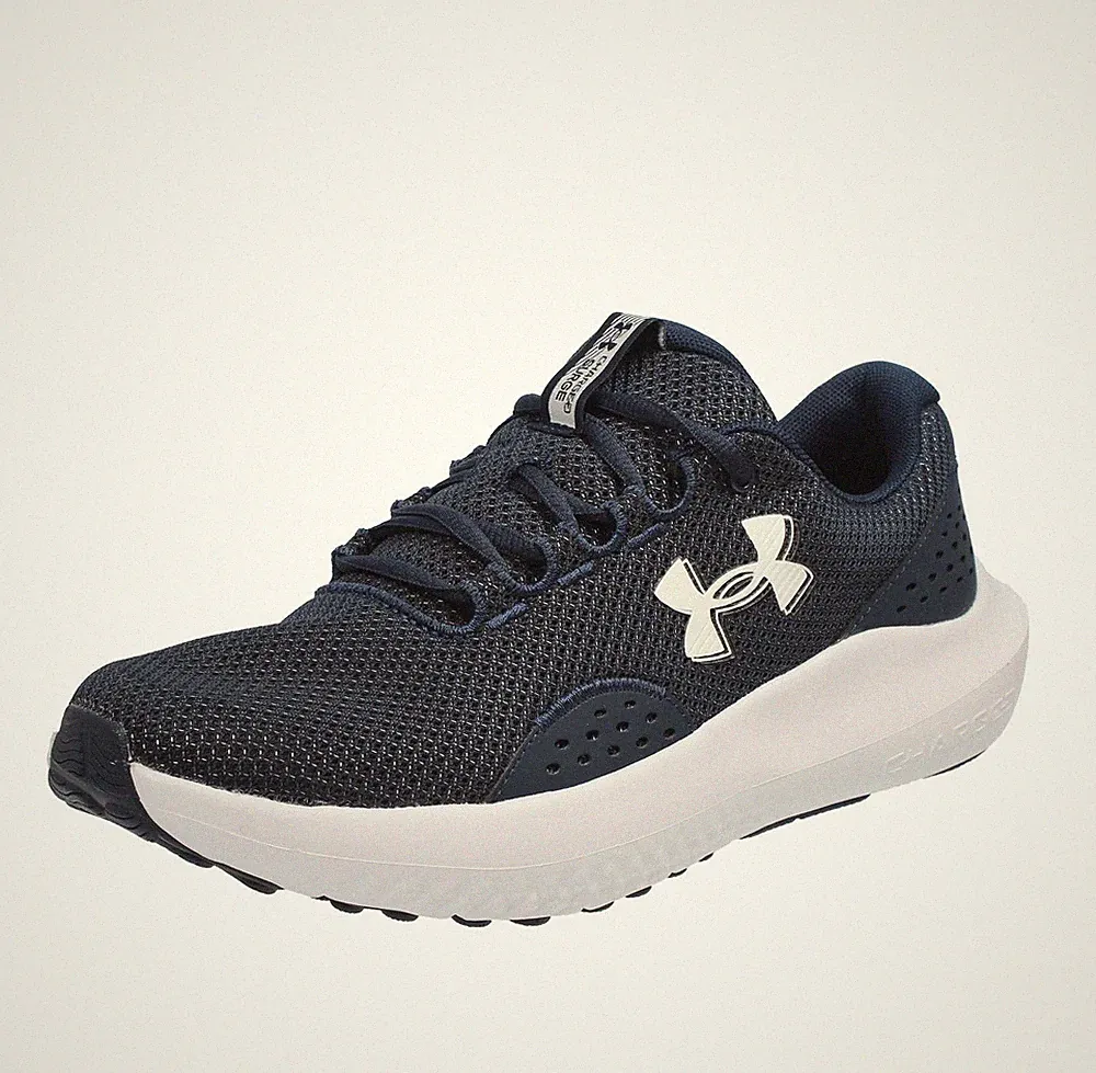 Under Armour Charged Surge 4 - Blaue Stoff Laufschuhe - Herren Schuhe
