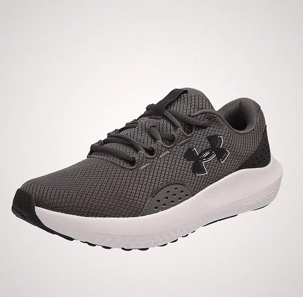 Under Armour Charged Surge 4 - Laufschuhe aus grauem Stoff - Größe 42 [8,5