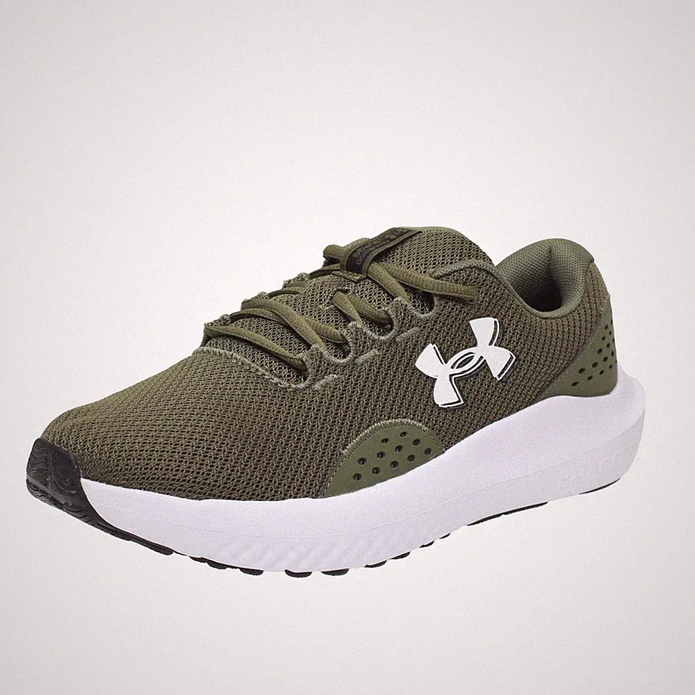Under Armour Charged Surge 4 - Laufschuhe aus grünem Stoff - Größe 43