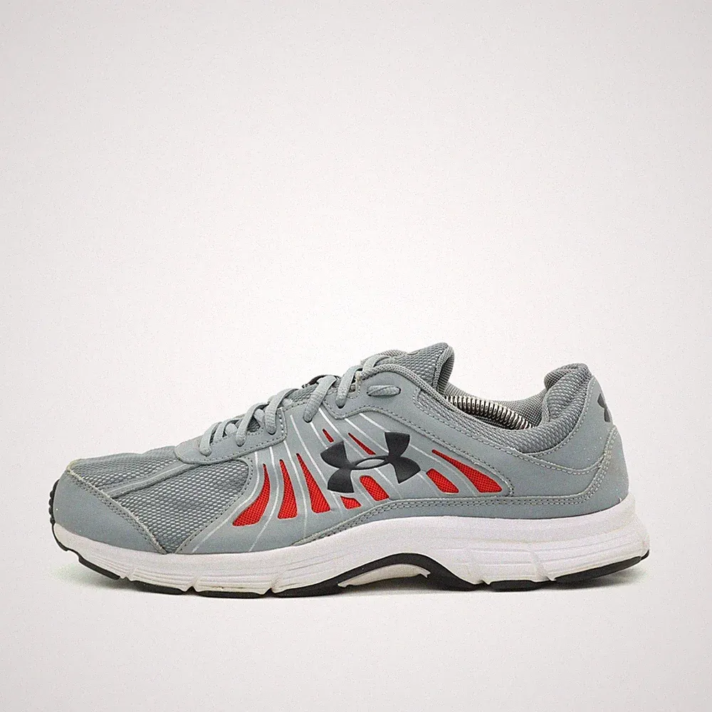 Under Armour Herren 1252296-035 Sneaker Grau/Rot Running Laufschuhe EU 44.5