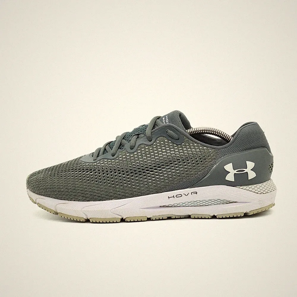 Under Armour Herren HOVR Sneaker Grau Mesh Low-Top Atmungsaktiv Laufschuhe EU 45